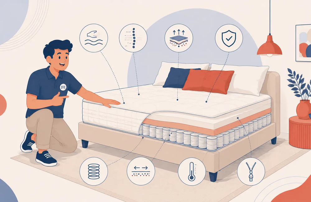 Illustration guide pour choisir un matelas