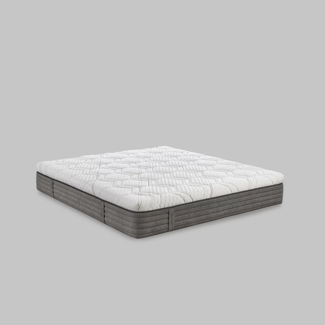 Matelas Dorelan Rising en vue trois-quarts sur fond clair