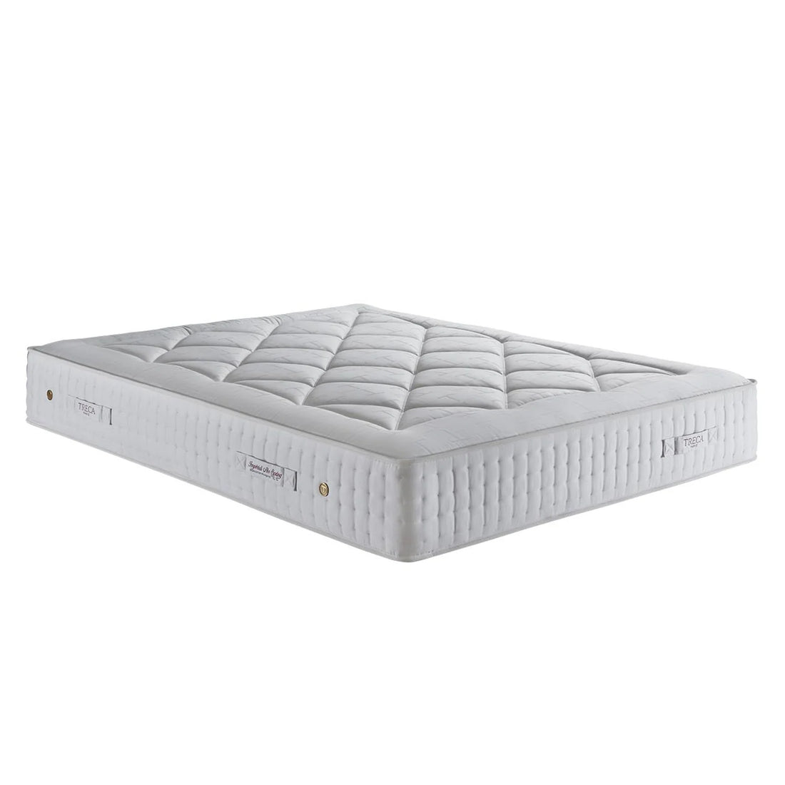 Matelas Tréca Impérial Air Spring en vue trois-quarts sur fond clair